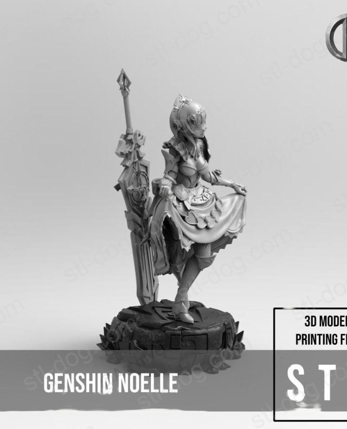 原神 诺艾尔 Noelle 3D打印模型图纸